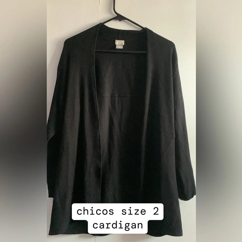 Chicos size 2 Cardigan in black